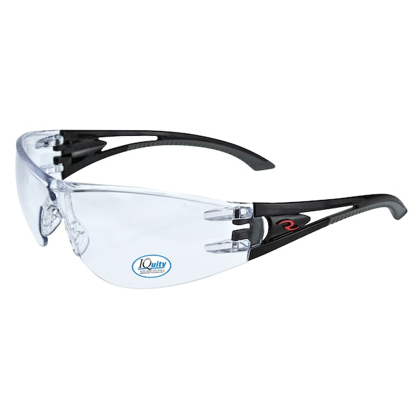Radians Safety Glasses, Anti-Fog &  Anti-Scratch, Clear IQ Lens, Universal - OP1013ID