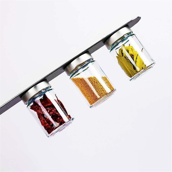 Alegria 25 cm Classic Glasses for Delicacies with White Metal Strip, Set of 3 - AL2471937