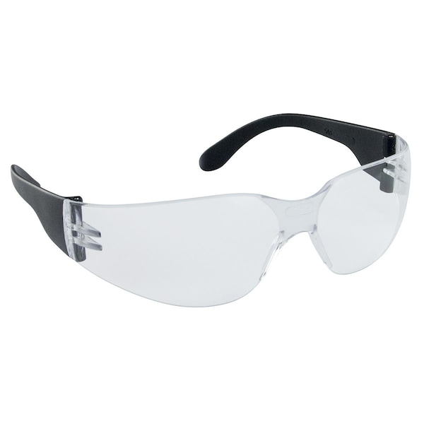 Sas Safety Nsx Safety Glasses W/ Clear Lens, Black Temple, Polybag - SAS5340