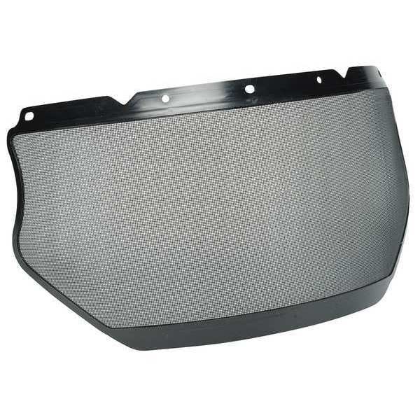 Msa Safety Faceshield Screen Visor, Gray Visor, Steel Mesh, Anti-Fog, Anti-Scratch Lens, Gray - 10116557