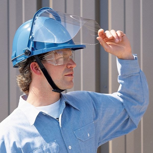 Bullard Visor, Clear Visor, 8" Height, Uncoated Lens, Clear - 840M