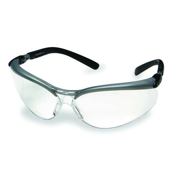 3M BX, Safety Glasses Anti-Fog &  Anti-Scratch, Clear Lens, Half-Frame, Wraparound - 11380-00000-20