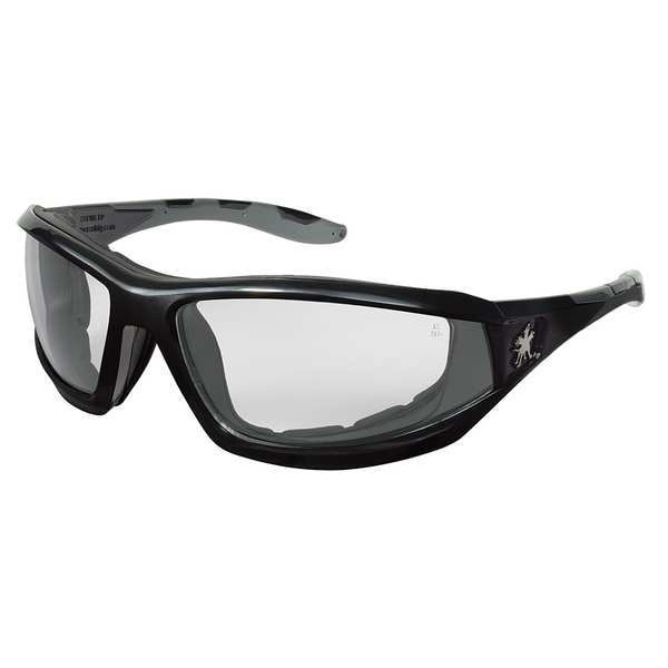 Mcr Safety REAPER, Safety Glasses Anti-Fog &  Anti-Scratch, Clear Lens, Full-Frame, Wraparound - 22JJ48