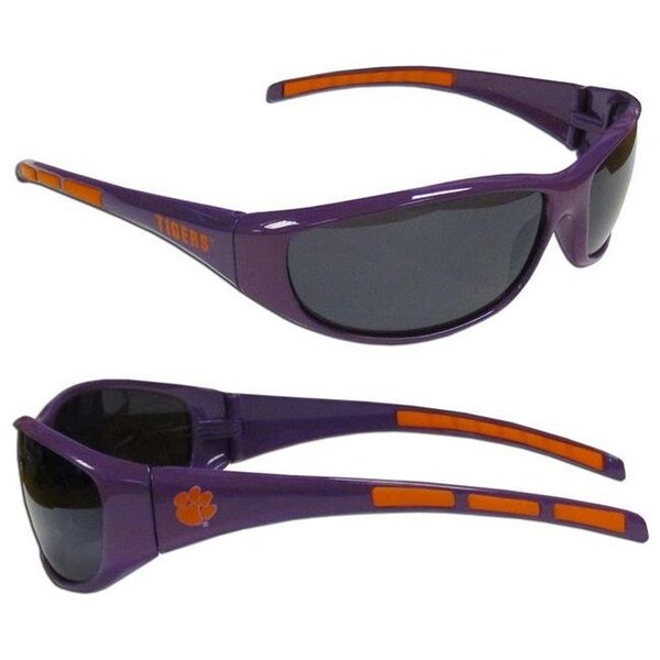 Siskiyousports Clemson Tigers Sunglasses Wrap Style Special Order - 5460317090
