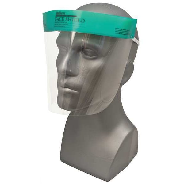Medsource Face Shield, Clear Visor, 7-1/2" Height, Elastic Band Suspension, Anti-Fog Lens - MS-12100
