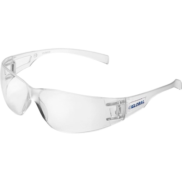 Global Industrial Frameless Safety Glasses, Anti-Fog, Clear Lens - 708119CLAF