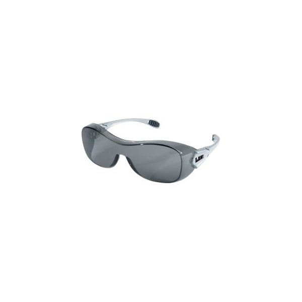 Mcr Safety MCR Safety Law OG112AFOTG - Over-the-glass frame, Gray Anti-Fog Lens, Silver Frame - OG112AF