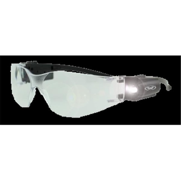 Safety Safety Rider LED Light Safety Glasses With Clear Lens - RIDER LED CL