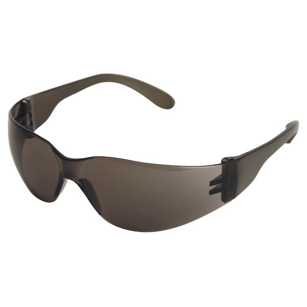 Sellstrom Safety Glasses Anti-Scratch, Smoke Lens, Frameless - S70721