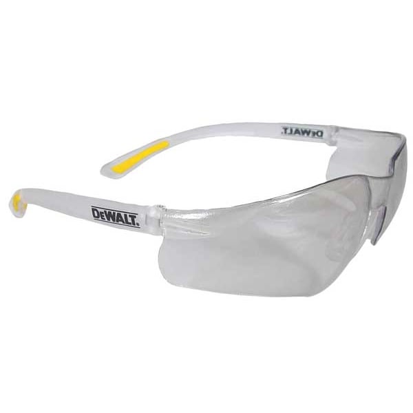 Dewalt Contractor Pro, Safety Glasses Anti-Scratch, Light Gray Lens, Frameless, Wraparound - DPG52-9