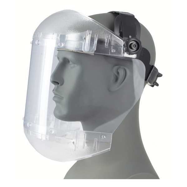 Sellstrom 380 Series â€œMAX LIGHTâ€�, Clear Visor, 6" Height, Ratchet Suspension, Uncoated Lens, Clear - S38410