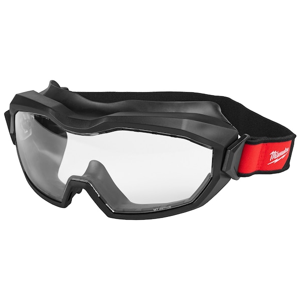 Milwaukee Tool Safety Goggles, Anti-Fog, Anti-Scratch, Clear Lens, D3, D4 ANSI/Dust Splash Rating, Universal - 48-73-2062