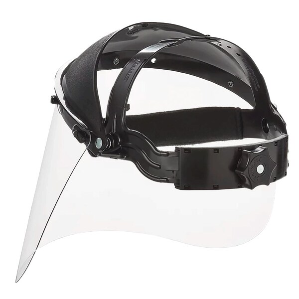 Jackson Safety Faceshield Kit, Model K Ratcheting Crown with 9 in x 15 1/2 in x 0.040 in thick Acetate window - 14957