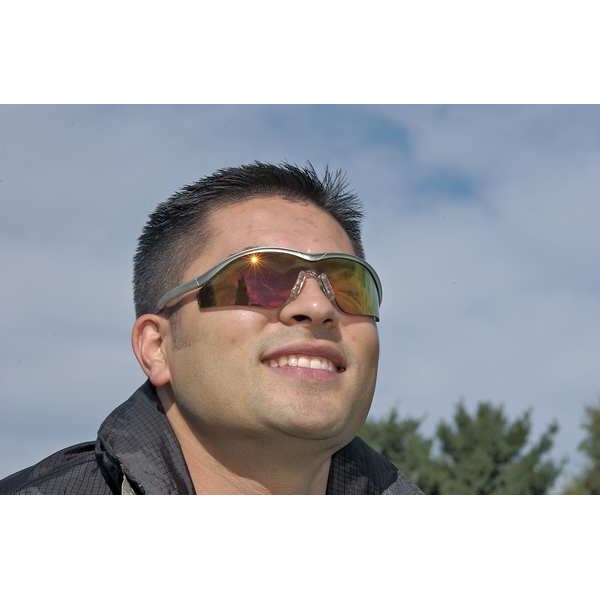 Mcr Safety Triwear, Safety Glasses Anti-Fog &  Anti-Scratch, Light Gray Lens, Half-Frame, Wraparound - T1119AF