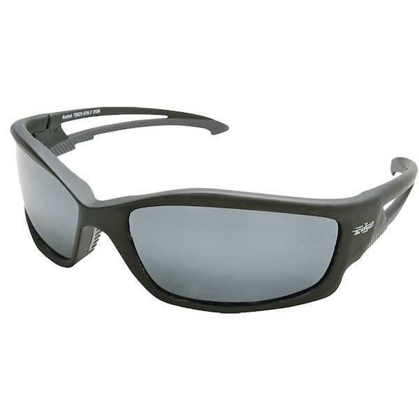 Edge Eyewear Polarized Safety Glasses, Unisex, Polycarbonate Lens, Full Frame, Nylon Frame, Matte Black Frame - TSK21-G15-7
