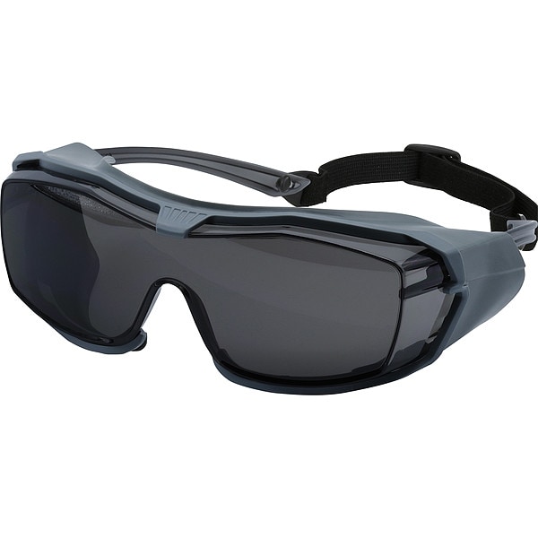 Pip Over The Glass Safety Glasses, Anti-Fog, Gray Lens, M, 1 PR - 250-96-1551