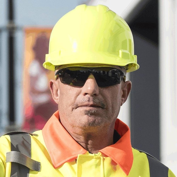 Sellstrom Premium, Safety Glasses Anti-Fog &  Anti-Scratch, Smoke Lens, Half-Frame - S72001