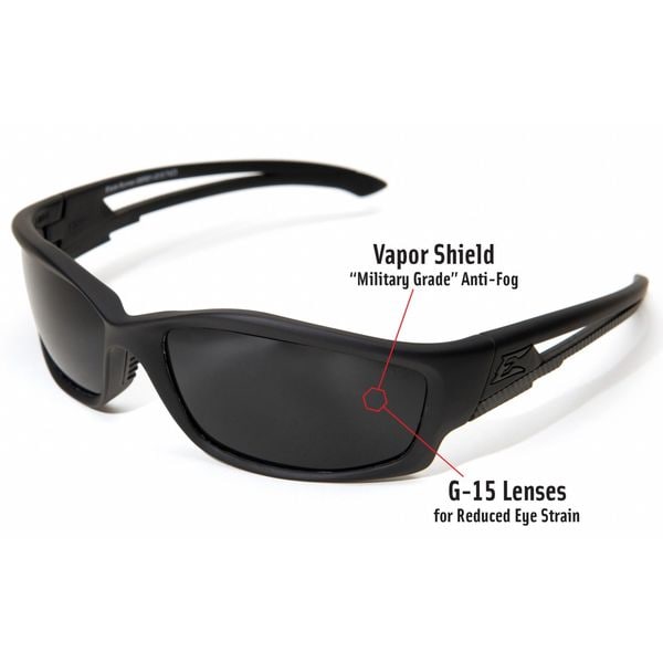 Edge Eyewear Blade Runner Vapor Shield, Safety Glasses Anti-Fog &  Anti-Scratch, G-15 Lens, Full-Frame - SBR61-G15
