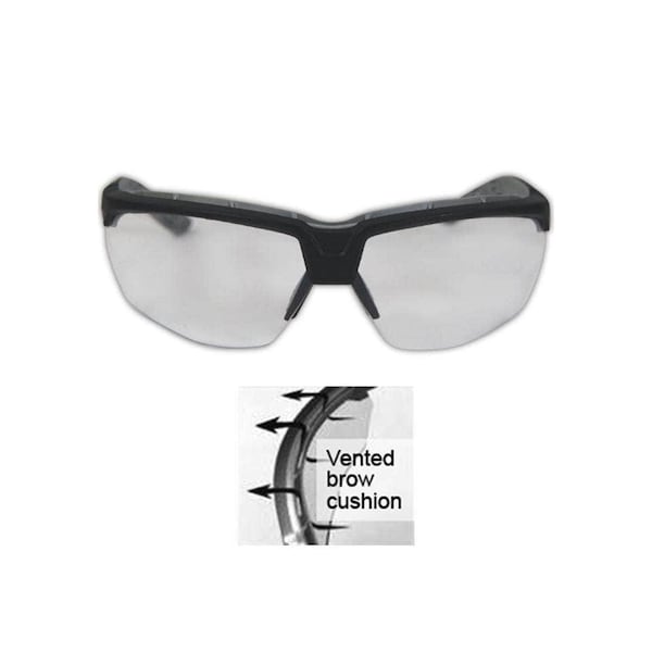 Magid Safety Glasses Anti-Fog, Grey Lens, 1 PR - Z100BKAFGY