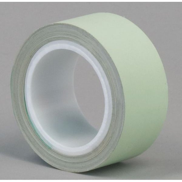Cinta de película Tapecase, 1 pulgada x 3 yardas, verde/blanco - 15D555
