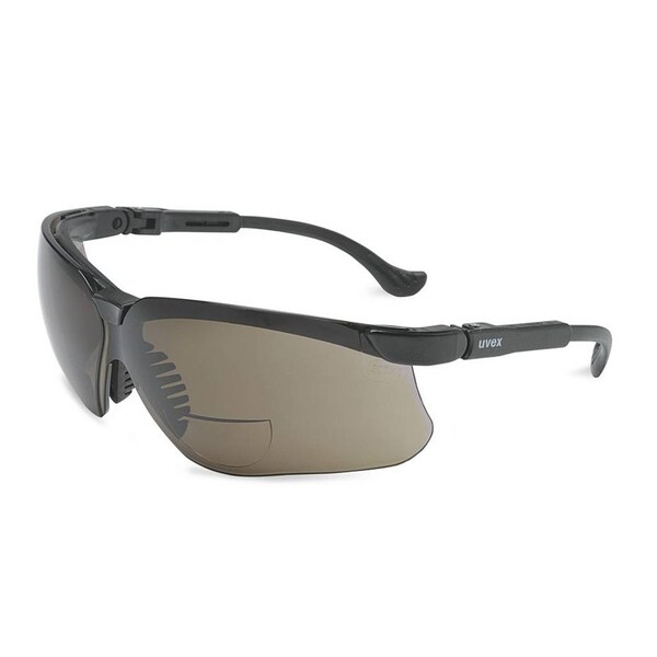 Aftermarket UVEX Genesis Readers Plus25 Sunglasses with Black Frame And Gray Lens - 3020287