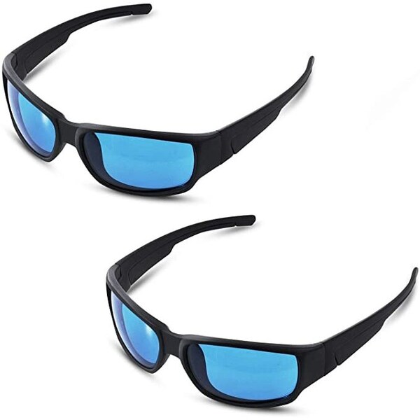 Ipower 2PCS Hydroponics Grow Light Room Glasses Goggles Anti UV for HPS MH - GLGLSSBLUEX2