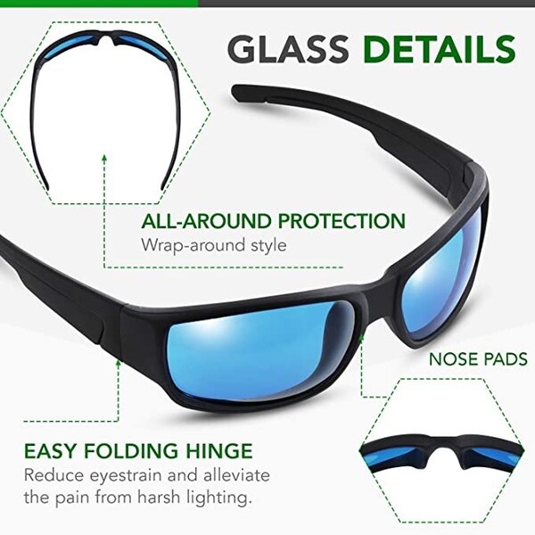 Ipower 2PCS Hydroponics Grow Light Room Glasses Goggles Anti UV for HPS MH - GLGLSSBLUEX2