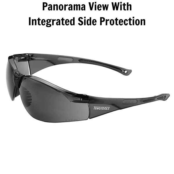 Teng Tools Grey Lens Sports Inspired Design Safety Glasses -  SG713G - SG713G