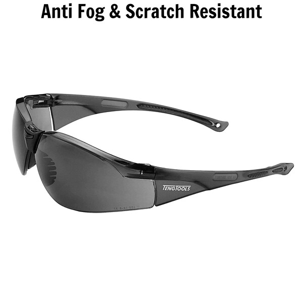 Teng Tools Grey Lens Sports Inspired Design Safety Glasses -  SG713G - SG713G