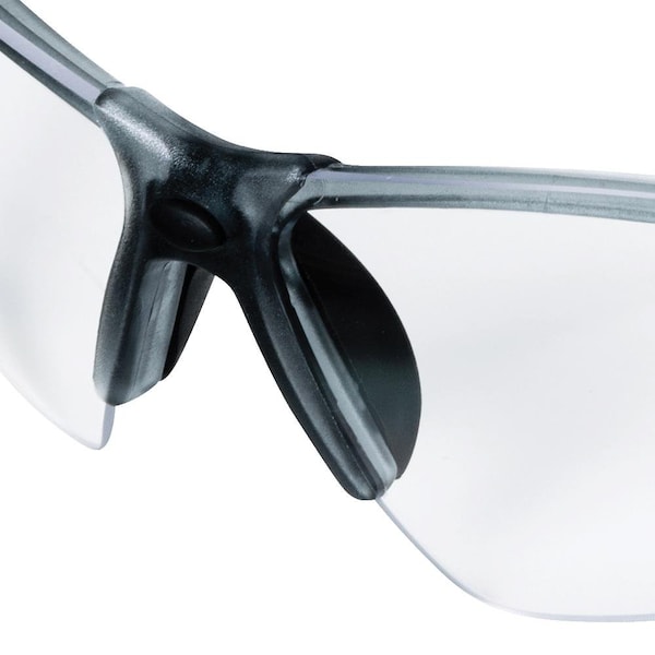 Sellstrom Safety Glasses Anti-Scratch, Clear Lens, Half-Frame - S74201