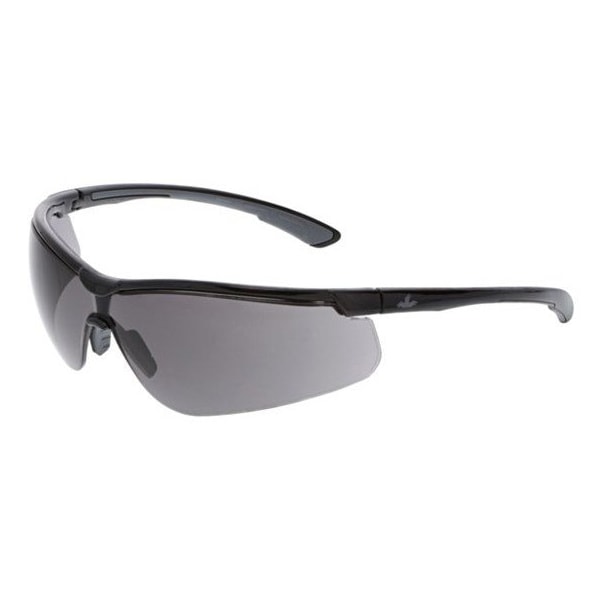 Mcr Safety Klondike KD7, Safety Glasses Anti-Scratch, Gray Lens, Half-Frame, Wraparound - KD712