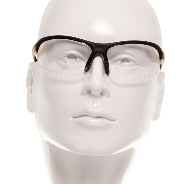 Girls With Guns Devotee Protective Shooting Safety Glasses, Clear Lenses, ANSI Z87+ & CE Rated, Gold/Brown - 2371