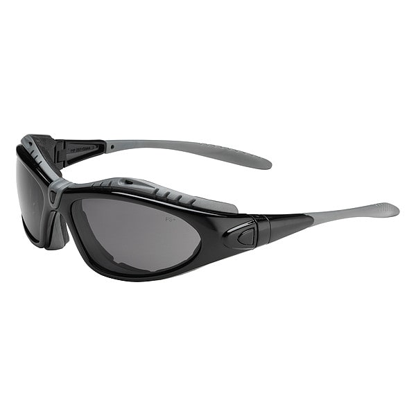 Pip Fuselage, Safety Glasses Anti-Fog &  Anti-Scratch, Gray Lens, Full-Frame, Foam-Lined, 1 PR - 250-50-0521
