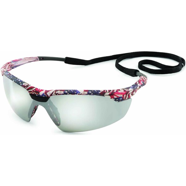 Gateway Safety Old Glory Camo  Silver Mirror Conqueror Safety Glasses - 280318007