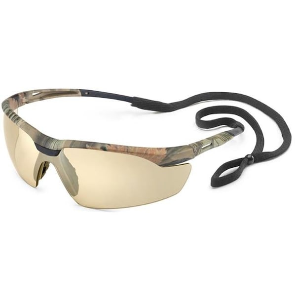 Gateway Safety Gateway Safety 280383571 Camo & Bronze Mirror Conqueror Safety Glasses with Retainer - 280383571
