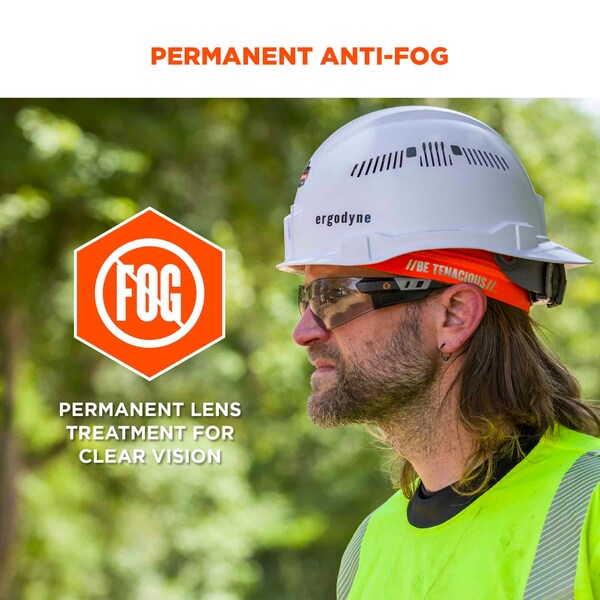 Ergodyne Safety Glasses Anti-Fog, Indoor/Outdoor Lens, Frameless - SAGA-AF