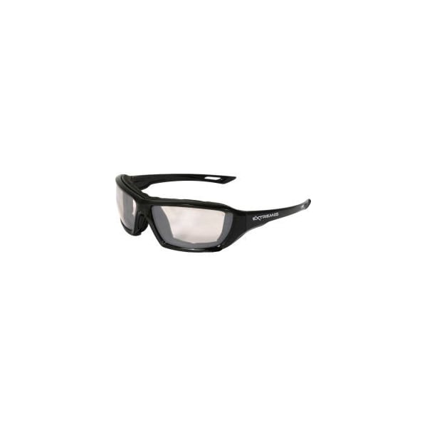 Radians Radians XT1-91 Extremis Foam Lined Frame Safety Glasses, I/O Anti-Fog Lens, Black Frame - XT1-91