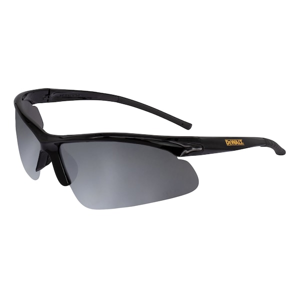 Dewalt Safety Glasses, Wraparound Silver Mirror Polycarbonate Lens, Scratch-Resistant,  - DPG51-6D