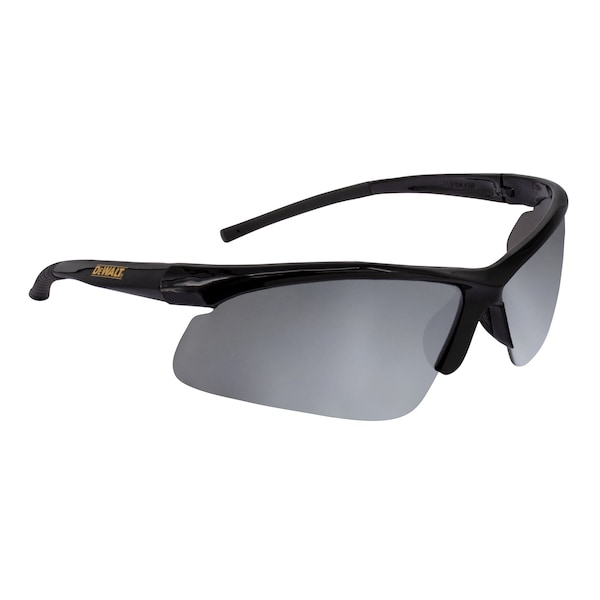 Dewalt Safety Glasses, Wraparound Silver Mirror Polycarbonate Lens, Scratch-Resistant,  - DPG51-6D