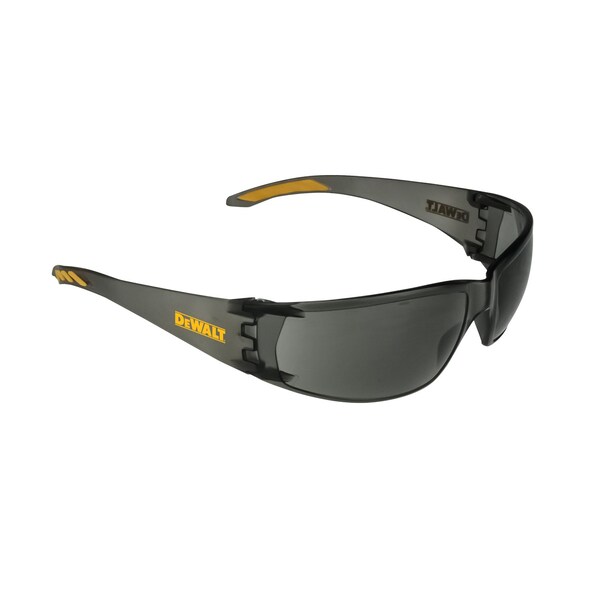 Dewalt Safety Glasses, Wraparound Smoke Polycarbonate Lens, Scratch-Resistant,  - DPG103-2D