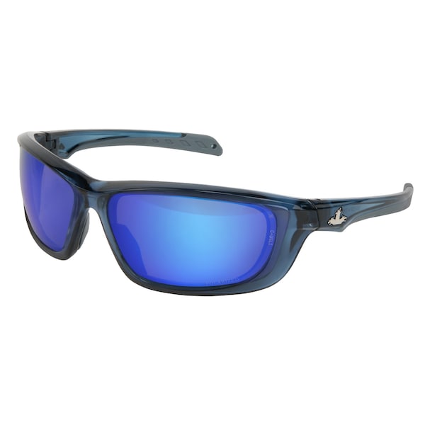 Mcr Safety Glasses, SwaggerUD1 Dark Blue, Blue Polariz MAX36 - UD128BZDC