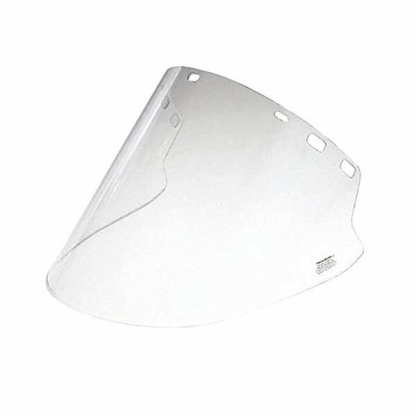 National Safety Apparel Faceshield Replacement, Clear Visor, Polycarbonate, Anti-Fog, Scratch-Resistant Lens - I ZFS2119800