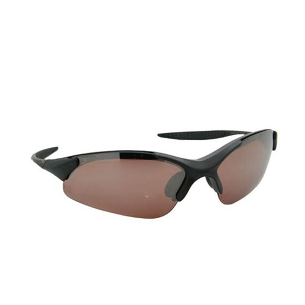 Xpo XPO X3667PCP COPPER Gator Polarized Rimless Sunglasses - Matte Black - Copper Lens - X3667PCP COPPER