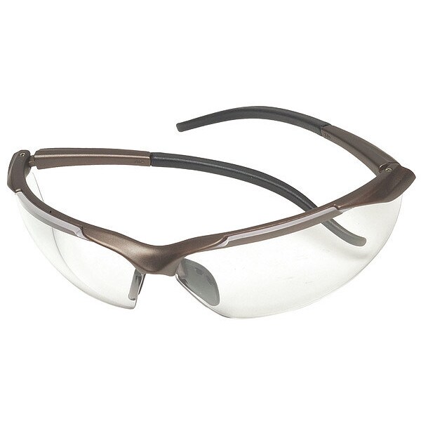 Msa Safety Sightgard, Safety Glasses Anti-Scratch, Clear Lens, Half-Frame, Traditional - 10106382