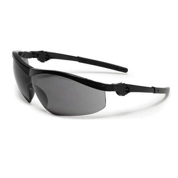 Mcr Safety Storm, Safety Glasses Anti-Fog &  Anti-Scratch, Gray Lens, Half-Frame, Wraparound - ST112AF