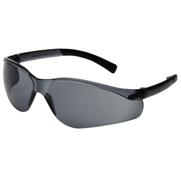 Sellstrom Safety Glasses Anti-Scratch, Smoke Lens, Frameless - S73471