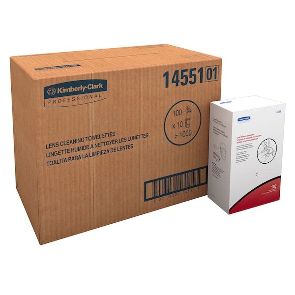 Kleenguard PreMoist Len Cleaning Towelettes 1000/Cs - 14551