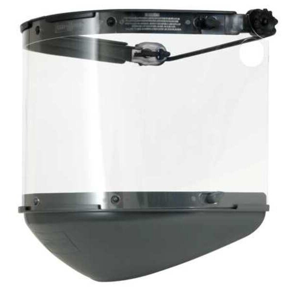 Fibre-Metal By Honeywell Dual Crown Face Shield, Clear Visor, Propionate, Ratchet Suspension, Uncoated Lens - FM70DCCL