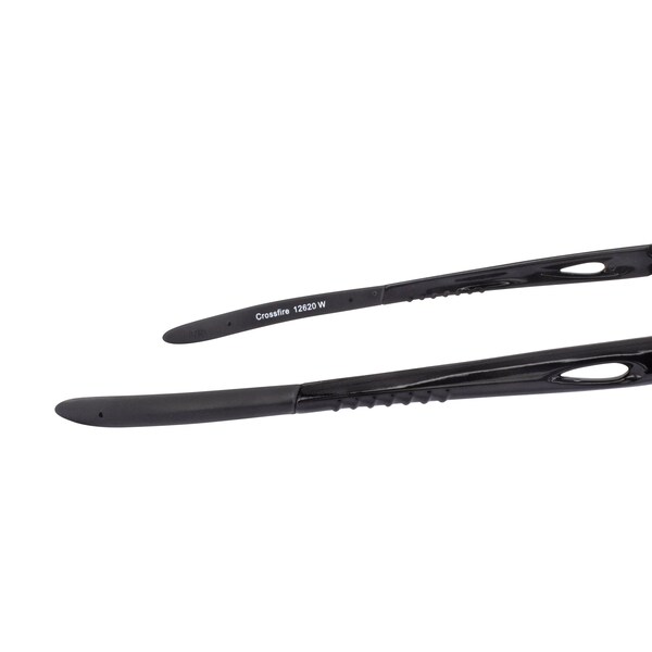 Crossfire Safety Glasses, Wraparound Fire Mirror Polycarbonate Lens, Scratch-Resistant,  - 12620 W