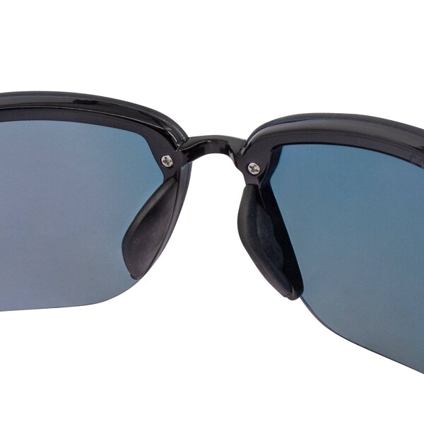 Crossfire Safety Glasses, Wraparound Fire Mirror Polycarbonate Lens, Scratch-Resistant,  - 12620 W
